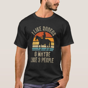 Camiseta Eu Gosto De Rodeos E Talvez Como 3 Pessoas De Vaca