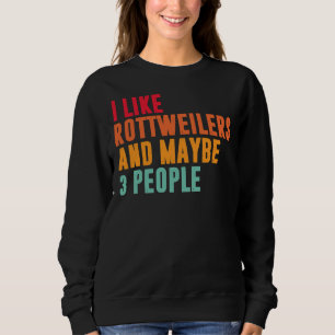 Camiseta Eu Gosto De Rottweiler E Talvez 3 Pessoas Rottweil