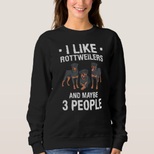 Camiseta Eu Gosto De Rottweilers E Talvez 3 Pessoas Cão 1
