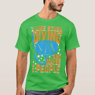 Camiseta Eu Gosto De Scuba Merging E Talvez 3 Pessoas