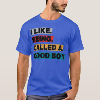 Camiseta Eu Gosto de Ser Chamado de Bom Menino Frase Engraç