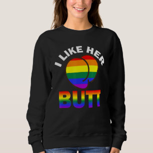 Camiseta Eu Gosto De Seu Bumbum Lgbt Quente Lésbica Gay Tra