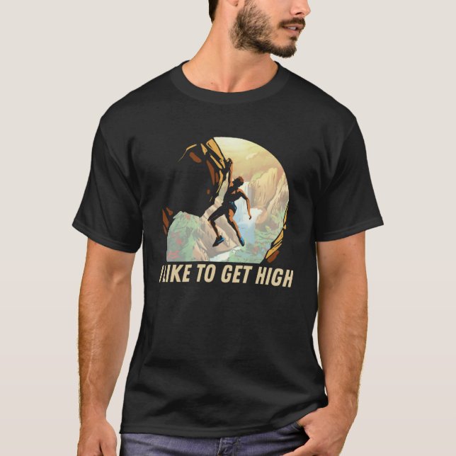 Camiseta Eu Gosto De Subir Em Alta Escalada (Frente)