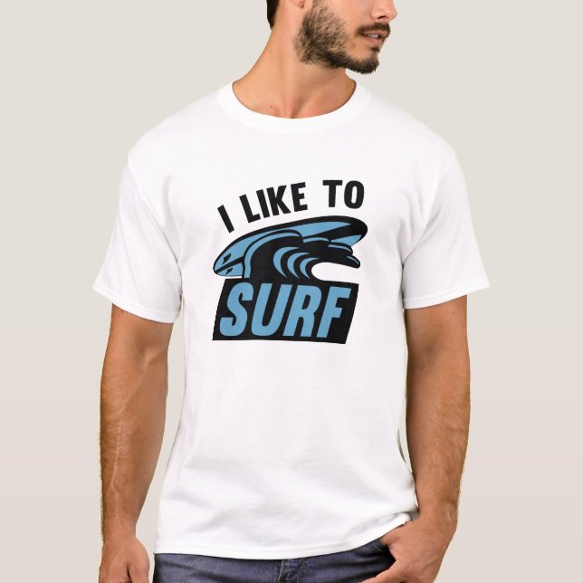 Camiseta Eu Gosto De Surf (Frente)