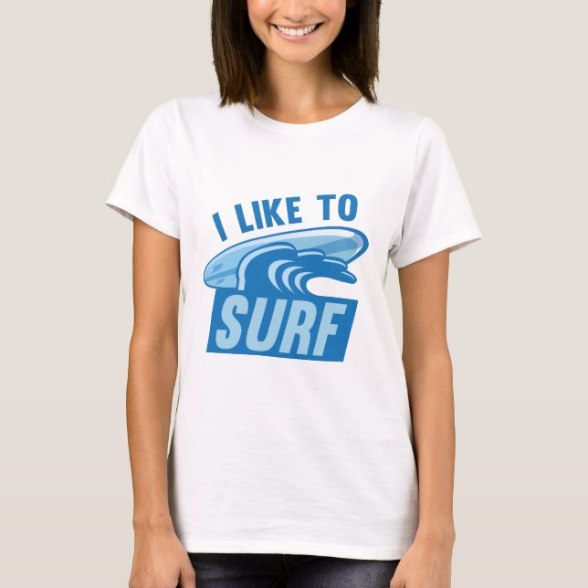 Camiseta Eu Gosto De Surf (Frente)