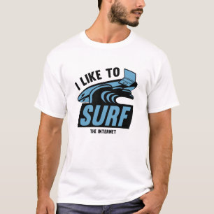 Camiseta Eu Gosto De Surf Na Internet
