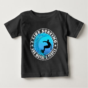 Camiseta Eu Gosto de Surfar E Talvez 3 Pessoas