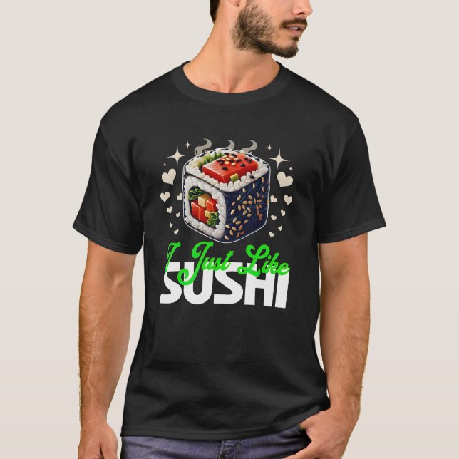Camiseta eu gosto de sushi (Frente)