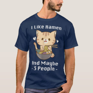 Camiseta Eu Gosto De Sushi E Talvez 3 Pessoas De Animação J