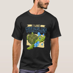 Camiseta Eu Gosto De Tartarugas Animais Zoo Toy Tortoise Tu