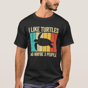 Camiseta Eu Gosto De Tartarugas E Talvez 3 Pessoas De Tarta