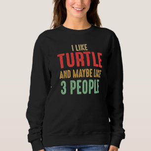 Camiseta Eu Gosto de Tartarugas E Talvez Goste de 3 Pessoas