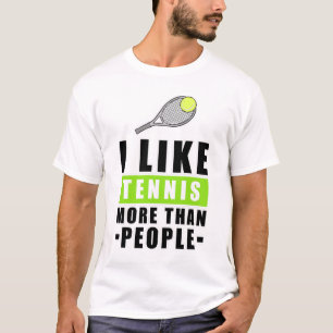 Camiseta Eu Gosto de Tênis Mais do que de Pessoas - Citação