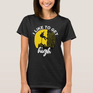 Camiseta Eu Gosto De Ter Uma Ideia De Clima De Alta Escalad