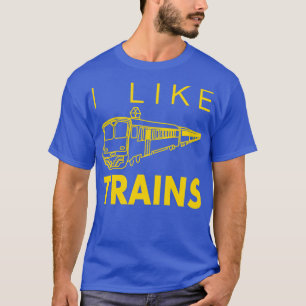 Camiseta Eu gosto de trens