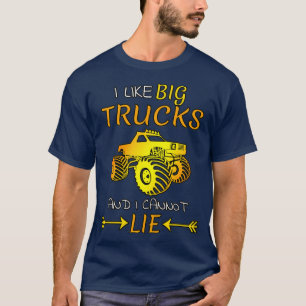 Camiseta Eu gosto de Trucks grandes e não posso mentir Mons