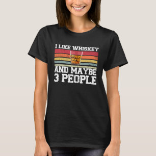 Camiseta Eu Gosto de Uísque E Talvez 3 Pessoas Uísque Vinta