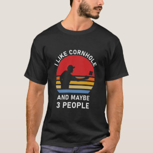 Camiseta Eu gosto de um buraco de milho e talvez três pesso