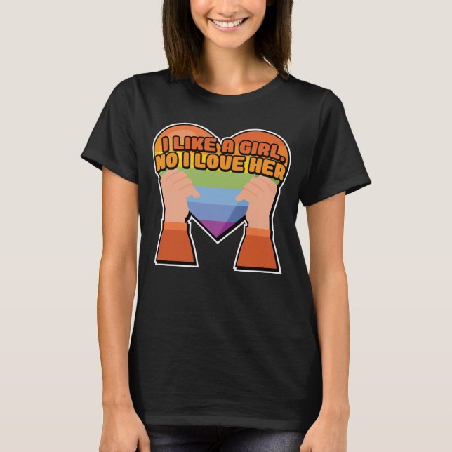 Camiseta Eu Gosto De Uma Rapariga Não Eu A Amo (Frente)