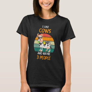 Camiseta Eu Gosto de Vacas e talvez 3 pessoas 5