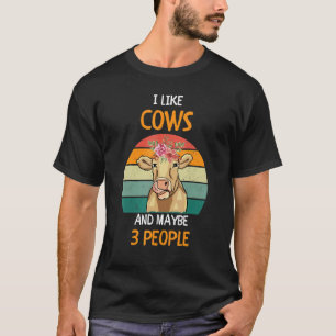 Camiseta Eu Gosto de Vacas e talvez 3 pessoas 7