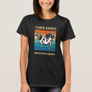 Camiseta Eu Gosto de Vacas E Talvez 3 Pessoas Criador de Va