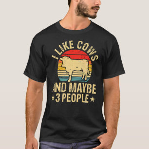 Camiseta Eu Gosto De Vacas E Talvez De Três Pessoas De Fábr