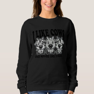 Camiseta Eu Gosto de Vacas E Talvez Goste de 3 Pessoas Vaca
