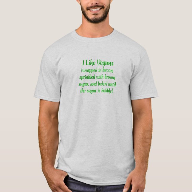 Camiseta Eu Gosto De Vegans... (Frente)