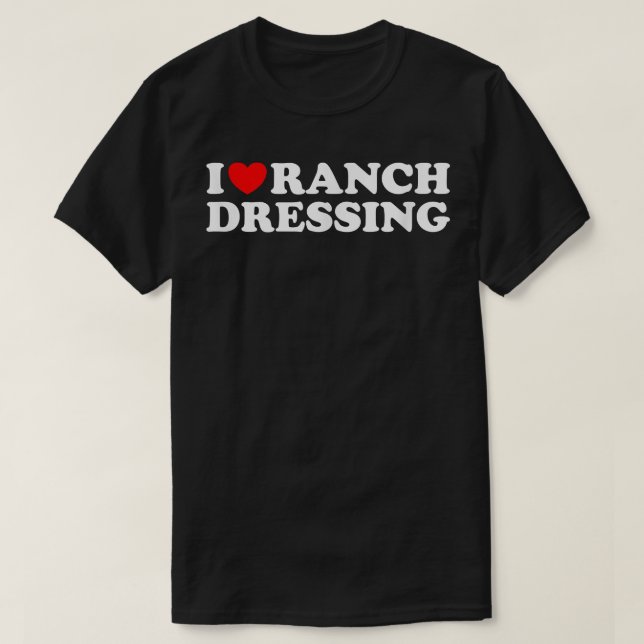 Camiseta Eu Gosto De Vestir Coração Ranch, Adoro Ranch Dres (Frente do Design)