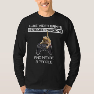 Camiseta Eu Gosto De Videos games De Dragões E Talvez De Tr