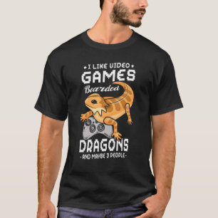 Camiseta Eu Gosto De Videos games De Dragões E Talvez De Tr