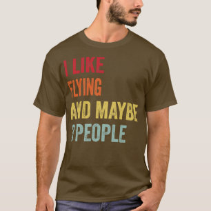 Camiseta Eu Gosto De Voar Talvez 3 Pessoas