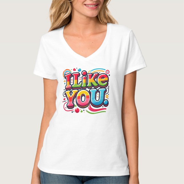 Camiseta Eu Gosto De Você (Frente)