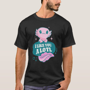 Camiseta Eu Gosto De Você Amphibian Axolotls