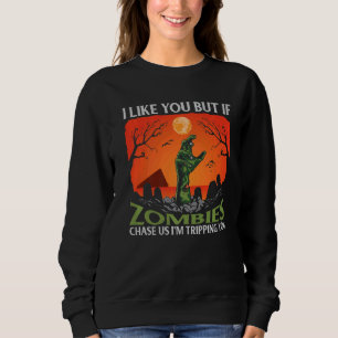 Camiseta Eu Gosto De Você, Mas Se Zombies Nos Perseguem Eu