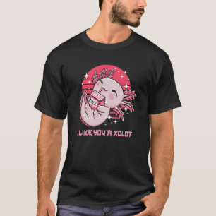 Camiseta Eu Gosto de Você Um Humor Axolote Axolotl Memes Sa