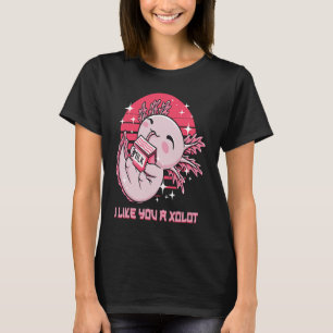 Camiseta Eu Gosto De Você Um XeroxLOT Axolotl Humor Salaman