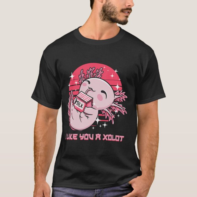 Camiseta Eu Gosto De Você Um XeroxLOT Axolotl Humor Salaman (Frente)