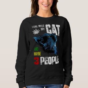 Camiseta Eu Gosto De Weed Meu Gato E Talvez 3 Pessoas