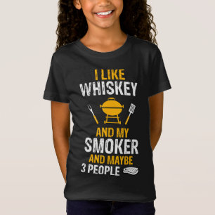 Camiseta Eu Gosto De Whiskey Meu Fumador 3 Pessoas CHURRASC