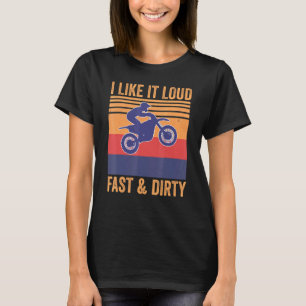 Camiseta Eu Gosto Disso Motocross Mx Dirtbike Rápido E Sujo