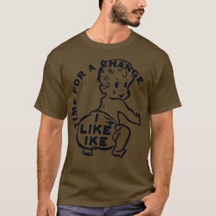 Camiseta Eu Gosto Do Botão Da Campanha Ike Dwight Eisenhowe