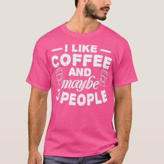 Camiseta Eu gosto do café e do presente de amante do café d