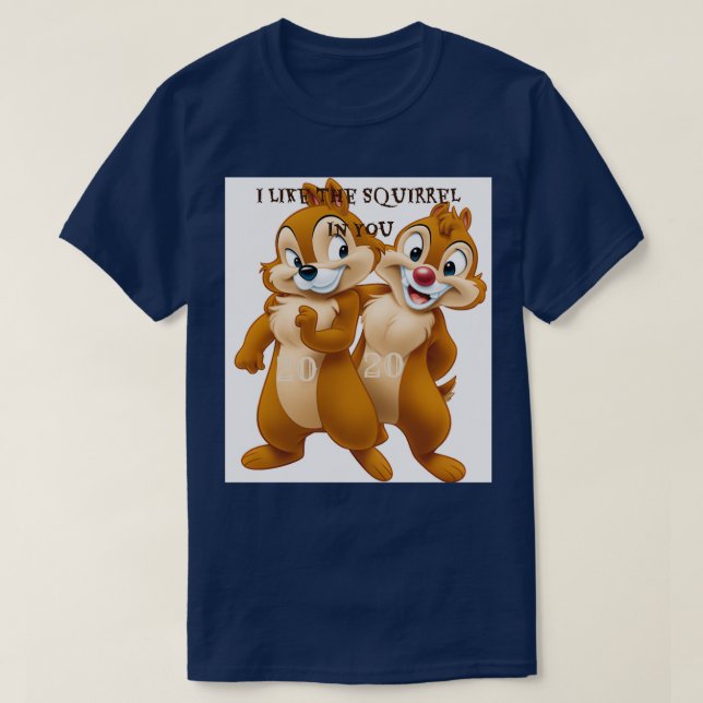 Camiseta Eu Gosto Do Esquilo Em Você (Frente do Design)