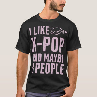 Camiseta Eu Gosto Do KPOP E Talvez De 3 Pessoas