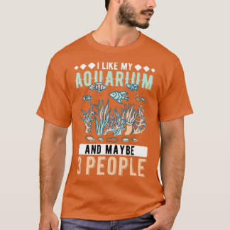 Camiseta Eu Gosto Do Meu Aquário E Talvez De 3 Pessoas Aqua