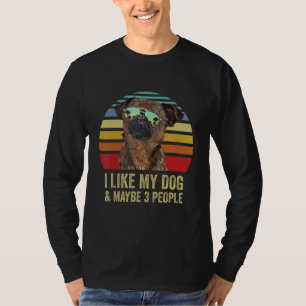Camiseta Eu Gosto do Meu Cachorro e Talvez 3 Pessoas  Bruss