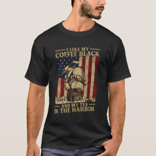 Camiseta Eu Gosto Do Meu Café Negro E Do Meu Chá No Porto