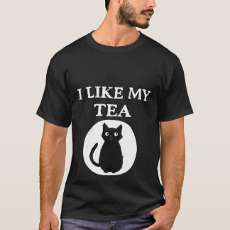 Camiseta Eu Gosto do Meu Chá tão Preto quanto a Minha Gata 